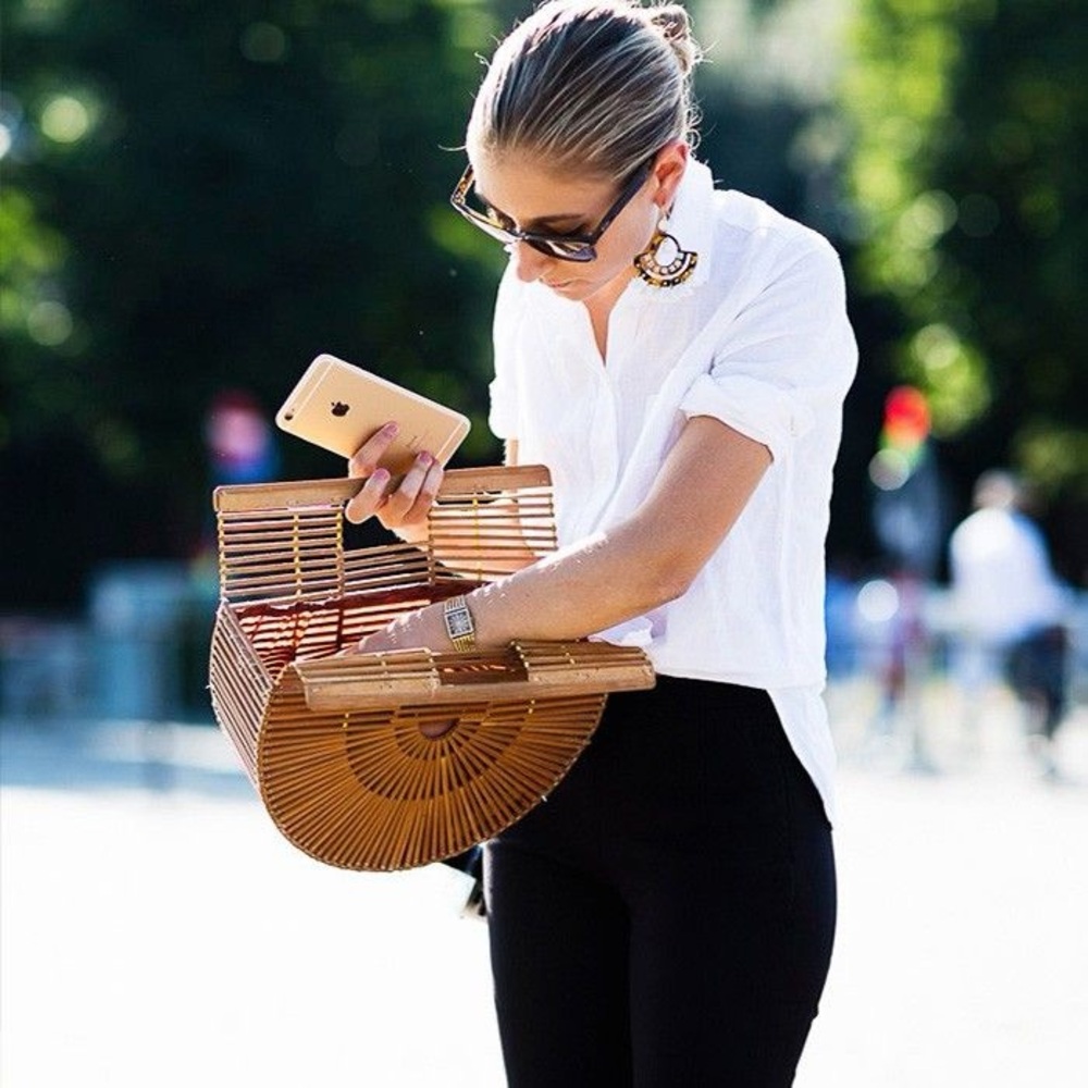 Cult Gaia Bamboo Ark Bag